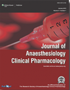 JOURNAL OF ANESTHESIA